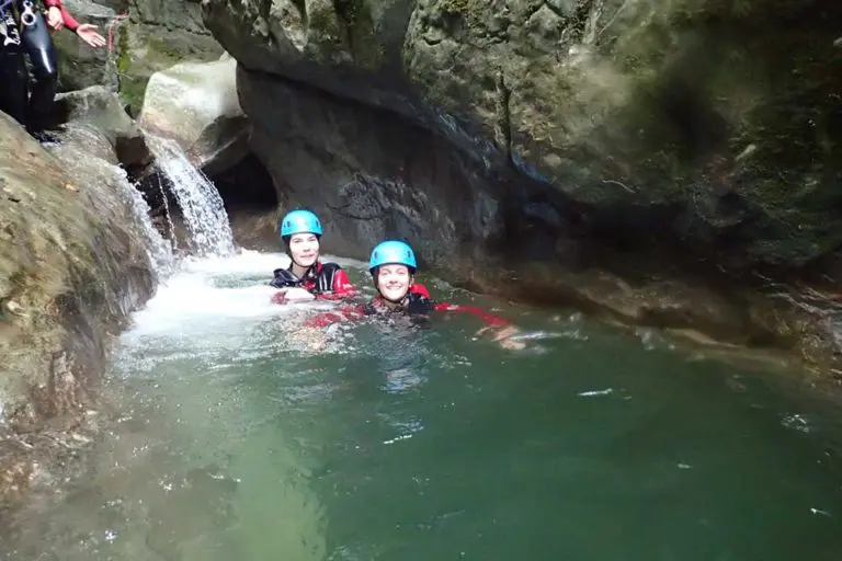 petit bief au canyoning de terneze