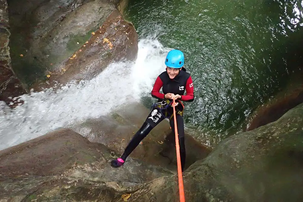 rappel en canyoning proche de chambéry