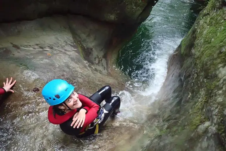 petit toboggan au canyon de terneze