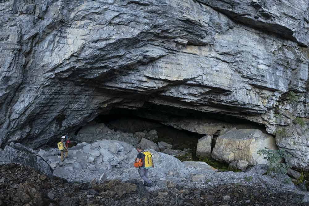 entrée de la grotte de la diau à annecy