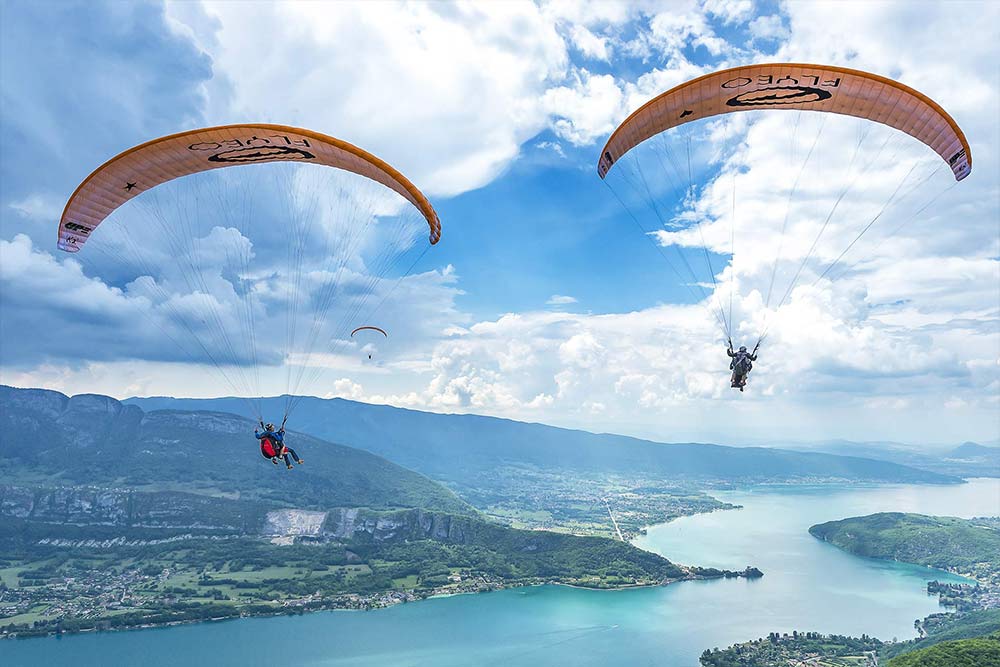 baptême en parapente biplace à Annecy