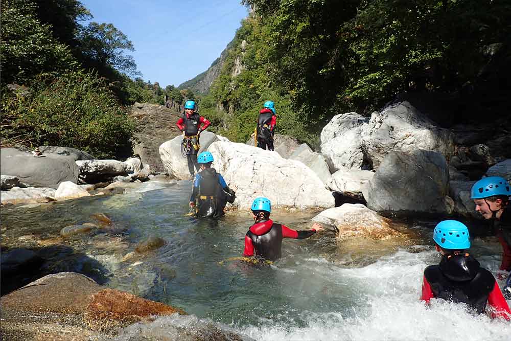 paysage en canyoning les menuires