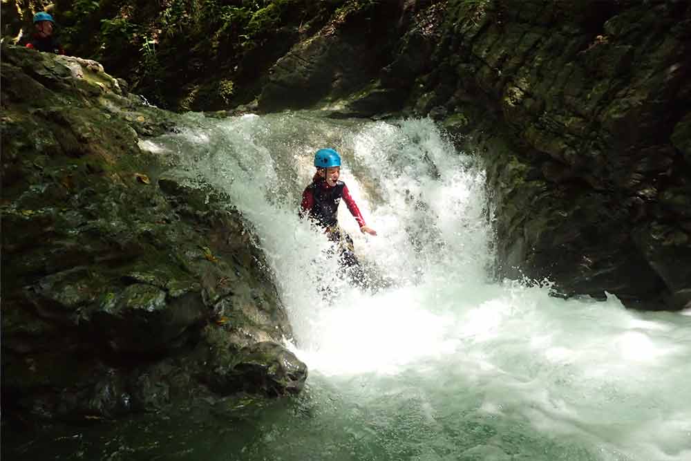 toboggan en canyoning val d arly