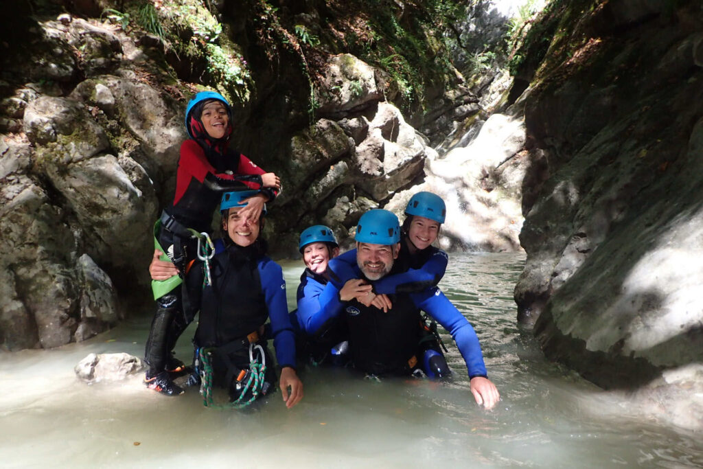 canyoning en famille à annecy terreo