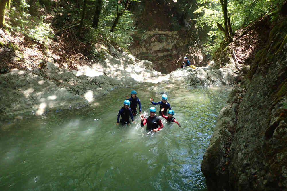 paysage canyoning saint jorioz