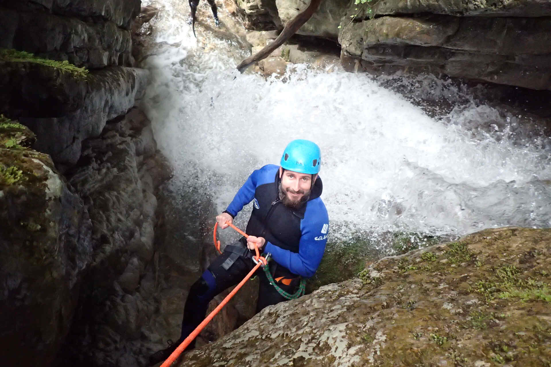 canyoning saut du moine annecy rappel