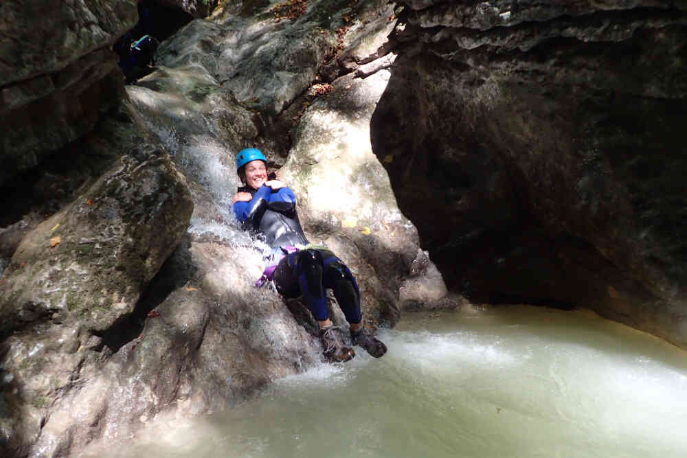 toboggan canyoning angon lathuile