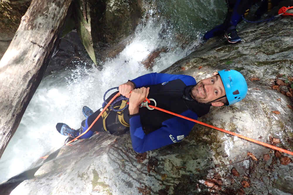 canyoning montmin descente rappel