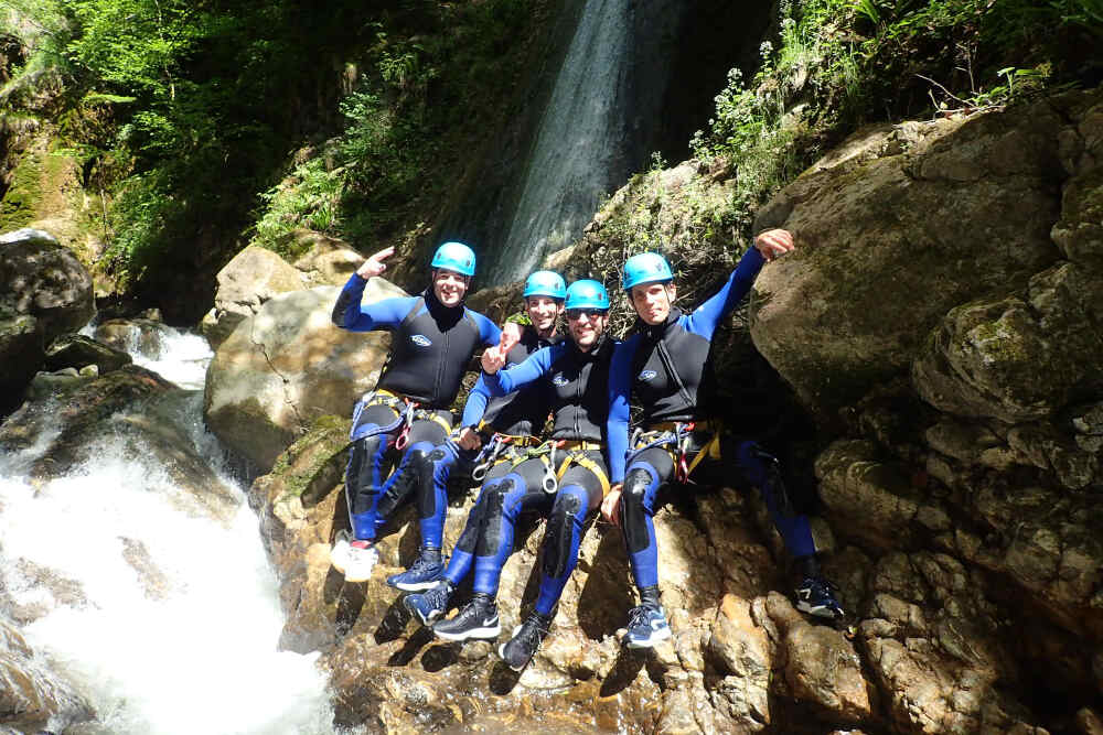 canyoning montmin groupe