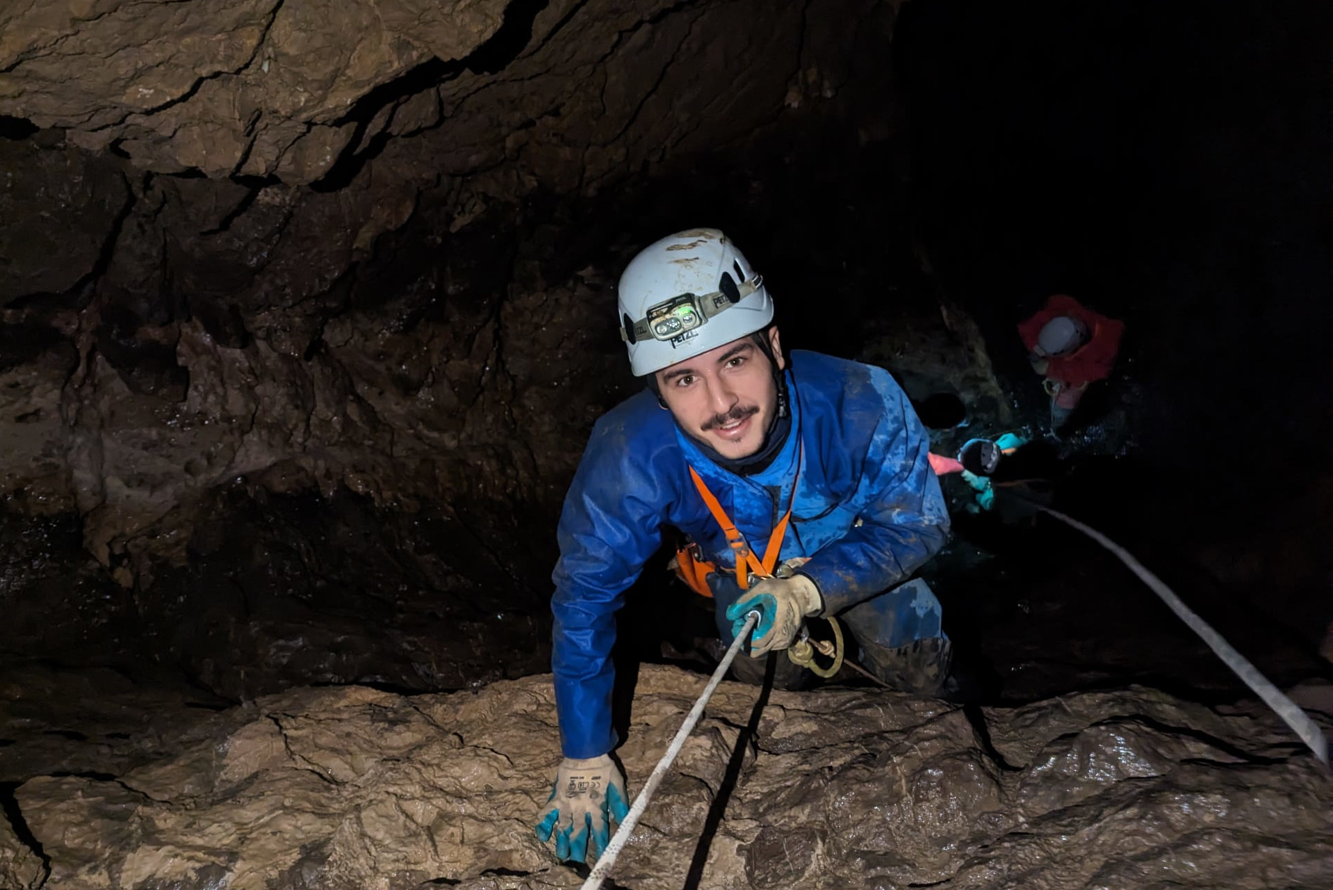 speleologie gouffre de germinal rappel