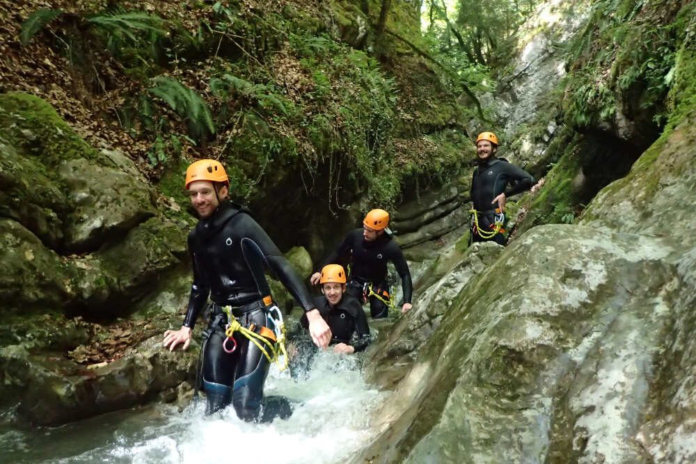 Canyoning annecy équipement