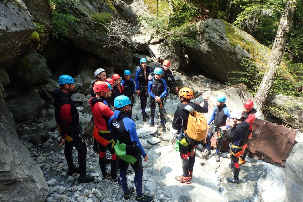 Canyoning groupe annecy