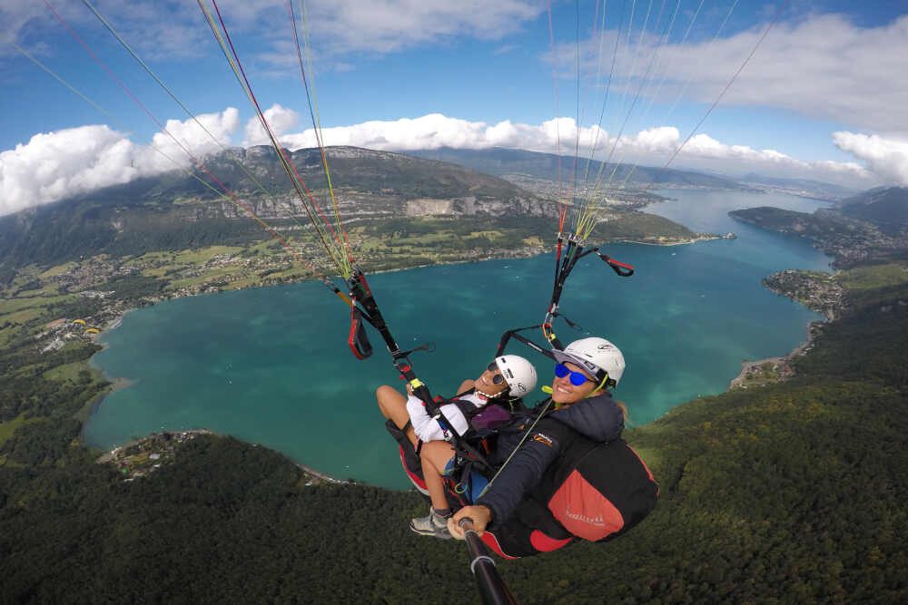 lac annecy baptême parapente