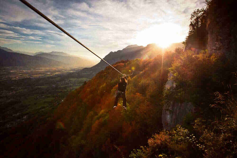 tyrolienne aventure tamié lac annecy