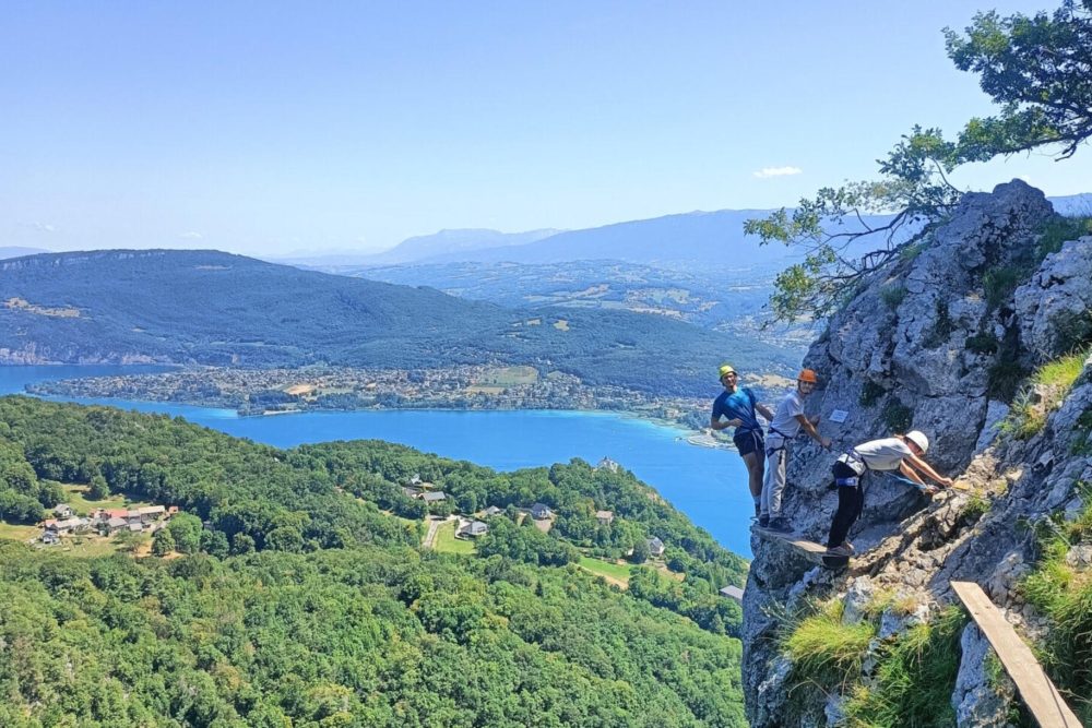 grimpeur via ferrata roc de cornillon